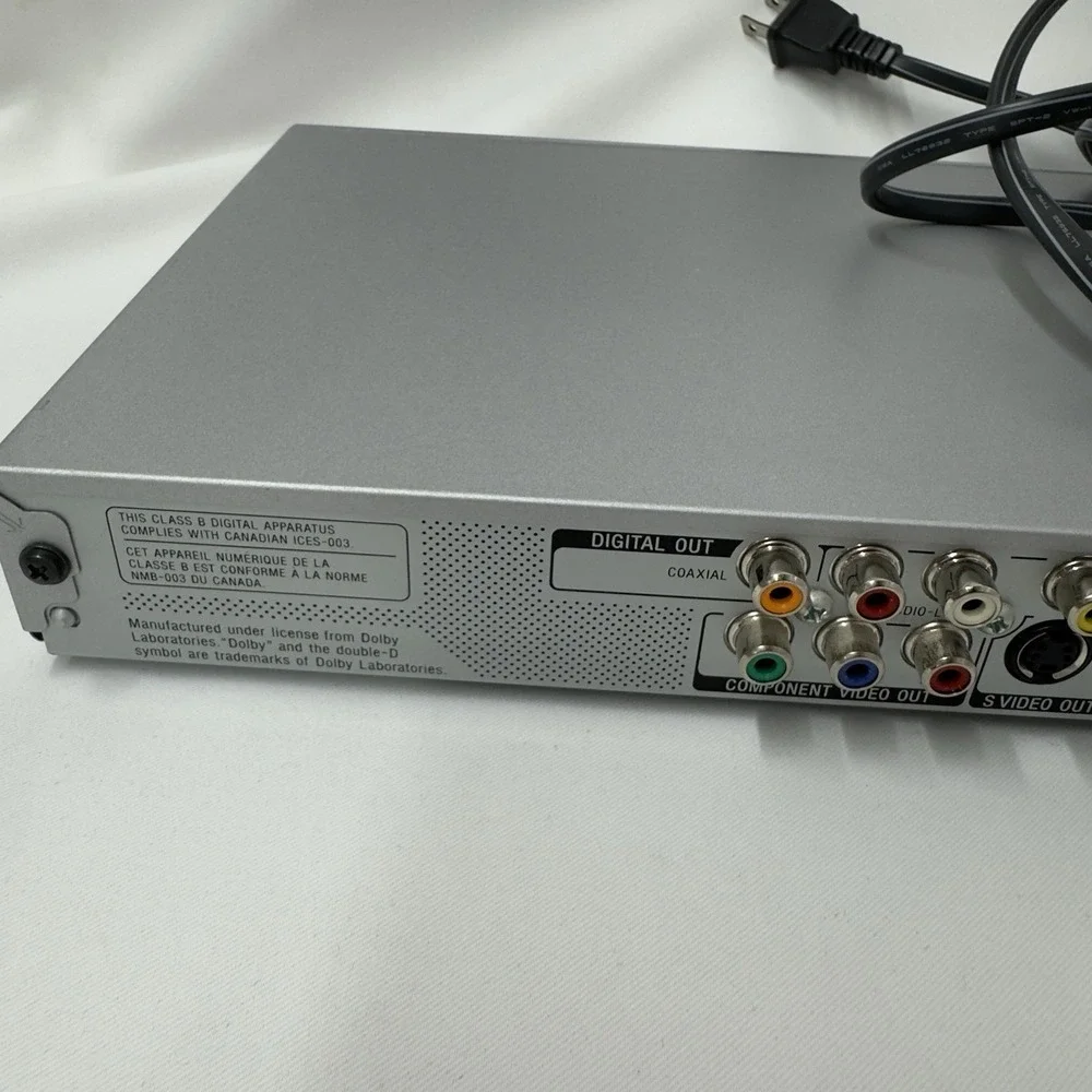Sony DVP-NS45P DVD+RW Player Silver Slim‎ No Remote Tested & Works